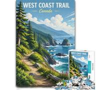1000 Piece Jigsaw Puzzle for Adults, West Coast Trail Canada Landscape Art