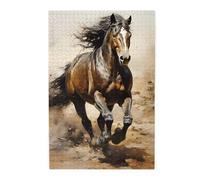 1000 Piece Jigsaw Puzzle for Adults,Western Horse, Puzzles with Letters on Back, Challenging Puzzle for Game Night Home Décor, 19.7 x 29.5