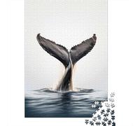 1000 Piece Jigsaw Puzzle for Adults, Whale Tail Breach, 38x26cm/1000pcs, Puzzle Lover Present, Winter Home Activity And Quiet Weekends