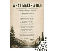 1000 Piece Jigsaw Puzzle for Adults, What Makes a Dad Inspirational Poster