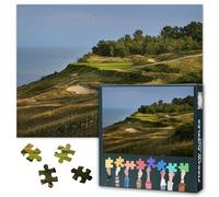 1000 Piece Jigsaw Puzzle for Adults Whistling Straits Golf Course Scenic Wall Art Premium Paper Puzzle Challenging Game Nature Landscape Home Office Decor 27.5x19.7 Inches