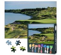 1000 Piece Jigsaw Puzzle for Adults Whistling Straits Golf Course Wall Art American Landscape Challenging Puzzle Game Premium Paper Puzzle for Home Office Decor 27.5x19.7 Inches