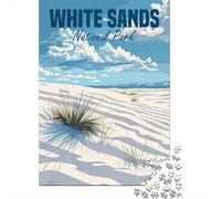 1000-Piece Jigsaw Puzzle for Adults, White Sands National Park, 38x26cm/1000pcs, Shared Puzzle Activity, Weekend Leisure And Time Together