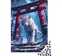 1000-Piece Jigsaw Puzzle for Adults, White Tiger Shrine, 70x50cm/1000pcs, Winter Indoor Activity, Quiet Evening Leisure And Cosy Evenings