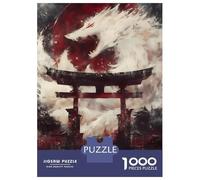 1000 Piece Jigsaw Puzzle for Adults White Wolf Spirit Gate Jigsaw for Adults Relaxing Games Stress Reliever Birthday And Unique Gifts 38x26cm/1000pcs