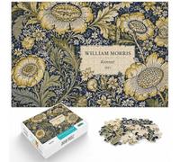 1000 Piece Jigsaw Puzzle for Adults, William Morris Kennet Floral Blue | For solo puzzling or shared family time, this adult jigsaw puzzle with 1000 pieces suits calm, screen-free leisure.