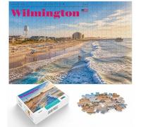 1000 Piece Jigsaw Puzzle for Adults, Wilmington North Carolina Travel Art | Adult jigsaw puzzle with 1000 pieces; fits quiet afternoons; for anyone building a regular puzzle routine.
