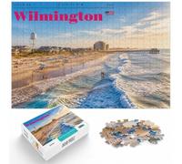 1000 Piece Jigsaw Puzzle for Adults, Wilmington North Carolina Travel Art | For quiet evenings, this adult jigsaw puzzle with 1000 pieces turns free time into a focused, screen-free activity.