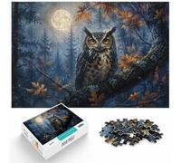 1000 Piece Jigsaw Puzzle for Adults, Wise Owl in Misty Forest | For a calm Advent activity: Adult jigsaw puzzle with 1000 pieces adds a classic jigsaw activity to the holiday season.