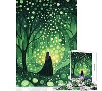 1000 Piece Jigsaw Puzzle for Adults Witch of The Enchanted Forest Impossible Game Staycation Kill Time Educational Toy Enhance Love between Couples (38X26cm)