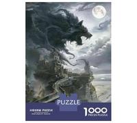 1000 Piece Jigsaw Puzzle for Adults Wolf Castle Fantasy Artwork Jigsaw for Adults Family Game Difficult Challenge Birthday And Unique Gifts 70x50cm/1000pcs