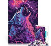 1000 Piece Jigsaw Puzzle for Adults Wolf Colorful Animal Train your brain and hands 50x75cm Secret Santa Gifts for Age 14 Years Up