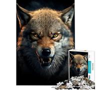 1000 Piece Jigsaw Puzzle for Adults Wolf Generative AI Challenging Game Toys Relaxing Games Presents for Women Great Gifts And Toys (Size 38x52cm)