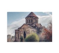 1000 Piece Jigsaw Puzzle for Adults Wooden Challenging Puzzles Custom Personalized Armenian Church Picture Puzzle for Adults & Kids Family Game Nights 29.5"x19.7" Puzzles