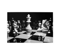 1000 Piece Jigsaw Puzzle for Adults Wooden Challenging Puzzles Custom Personalized Black and White Chess Picture Puzzle for Adults & Kids Family Game Nights 29.5"x19.7" Puzzles