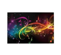 1000 Piece Jigsaw Puzzle for Adults Wooden Challenging Puzzles Custom Personalized Colorful Music Notes Picture Puzzle for Adults & Kids Family Game Nights 29.5"x19.7" Puzzles