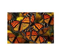 1000 Piece Jigsaw Puzzle for Adults Wooden Challenging Puzzles Custom Personalized Monarch Butterflies Picture Puzzle for Adults & Kids Family Game Nights 29.5"x19.7" Puzzles
