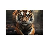 1000 Piece Jigsaw Puzzle for Adults Wooden Challenging Puzzles Custom Personalized Wild Animals Tiger Picture Puzzle for Adults & Kids Family Game Nights 29.5"x19.7" Puzzles