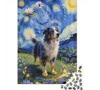1000 Piece Jigsaw Puzzle for Adults - Wooden Puzzle for Educational Family Fun - Ideal for All Ages - Explore The Beauty of Old English Sheepdog