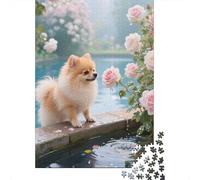 1000 Piece Jigsaw Puzzle for Adults - Wooden Puzzle for Educational Family Fun - Ideal for All Ages - Explore The Beauty of Pomeranian