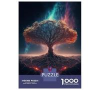 1000 Piece Jigsaw Puzzle for Adults World Tree Yggdrasil Adult Jigsaw Puzzle Toy Wall Decor Precision Cutting Unique Gifts for Birthday And Christmas 52x38cm/1000pcs