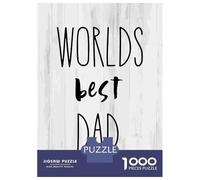 1000 Piece Jigsaw Puzzle for Adults Worlds Best Dad Puzzles for Adults Relaxing Games Pattern Assembly for Is Ideal As A Gift 70x50cm/1000pcs