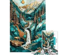 1000 Piece Jigsaw Puzzle for Adults Yellowstone River Kintsugi Adult Jigsaw Relax Games Perfect Decoration Birthday And Unique Gifts (Size 38x26cm)
