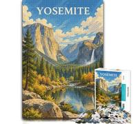 1000 Piece Jigsaw Puzzle for Adults, Yosemite National Park Landscape Art | As a Christmas gift idea: Adult jigsaw puzzle with 1000 pieces; for a gift that can be enjoyed well beyond the holidays.