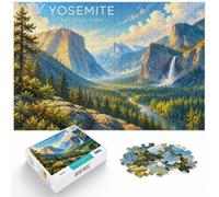 1000 Piece Jigsaw Puzzle for Adults, Yosemite National Park Landscape | For a calm Advent activity: Adult jigsaw puzzle with 1000 pieces; for a gift that can be enjoyed well beyond the holidays.
