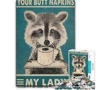 1000 Piece Jigsaw Puzzle for Adults, Your Butt Napkins My Lady-5 | Adult puzzle challenge on Sunday afternoons for relaxed downtime.