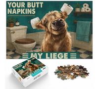 1000 Piece Jigsaw Puzzle for Adults, Your Butt Napkins My Lie | For winter days with time to puzzle, this adult jigsaw puzzle with 1000 pieces creates puzzle time on colder days.