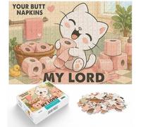 1000 Piece Jigsaw Puzzle for Adults, Your Butt Napkins My Lord | For adults who enjoy jigsaws: Adult jigsaw puzzle with 1000 pieces; when a calm, focused hobby suits the moment.