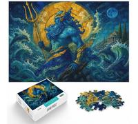1000 Piece Jigsaw Puzzle for Adults, Zodiac Aquarius Stained Glass Art