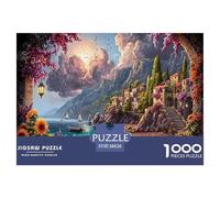 1000 Piece Jigsaw Puzzle for Beginners & Experts - Adjustable Challenge Level Makes It Ideal for Multi-Age Families. Adults And Kids Can Enjoy The Success of Completion.