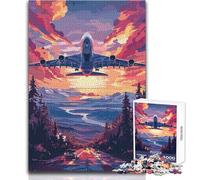 1000 Piece Jigsaw Puzzle for Teenagers A Beautiful Tech Plane Family Fun & Game Night Pattern Assembly Great Gift Size 38x26cm