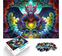 1000 Piece Jigsaw Puzzle for teenagers A Dragons Quest Herausfordernd Schwierig mit passendem Poster und Quizblatt38x26cm