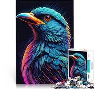 1000 Piece Jigsaw Puzzle for teenagers A Half Face Bird Intellektuelles Spiel Lernspiel für Geburtstag, Weihnachten75x50cm