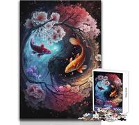1000 Piece Jigsaw Puzzle for Teenagers A Yin And Yang Journey Family Fun & Game Night Pattern Assembly Great Gift Size 38x52cm