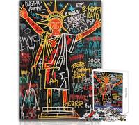 1000 Piece Jigsaw Puzzle for Teenagers Abstract Liberty Man Art Family Fun & Game Night Pattern Assembly Great Gift Size 38x26cm