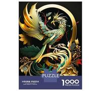 1000 Piece Jigsaw Puzzle for Teenagers Abstract Phoenix Adult Puzzles Fun Games Difficult Challenge Challenging Game Gifts 38x26cm/1000pcs