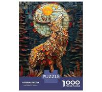 1000 Piece Jigsaw Puzzle for Teenagers Abstract Raising Deer Adult Puzzles Fun Games Difficult Challenge Challenging Game Gifts 52x38cm/1000pcs