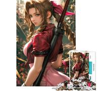 1000 Piece Jigsaw Puzzle for Teenagers Aerith Gainsborough with Buster Sword Help The Brain Exercise Birthday Present Toy Wall Decor for And from 14 Years And over (38x52cm)