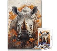 1000 Piece Jigsaw Puzzle for Teenagers Africa's Unicorn Family Fun & Game Night Pattern Assembly Great Gift Size 38x52cm