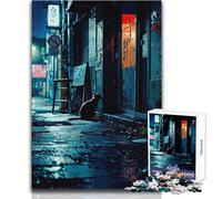 1000 Piece Jigsaw Puzzle for Teenagers Alley Cat Family Fun & Game Night Pattern Assembly Great Gift Size 38x52cm