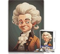 1000 Piece Jigsaw Puzzle for Teenagers Amadeus Mozart Cartoon Family Fun & Game Night Pattern Assembly Great Gift Size 50x75cm