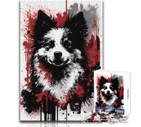 1000 Piece Jigsaw Puzzle for Teenagers American Eskimo Dog Family Fun & Game Night Pattern Assembly Great Gift Size 38x26cm