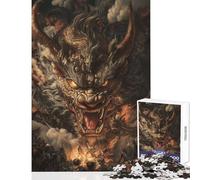 1000 Piece Jigsaw Puzzle for Teenagers An Ancient Dragon's Fiery Rampage 1000 Piece Jigsaw Educational Toy Great Gifts for Games A Work of Art (38x52cm)