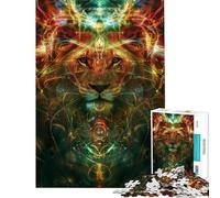 1000 Piece Jigsaw Puzzle for Teenagers Ancient Lion Ritual Jigsaw for Adults Relaxing Games Improve Memory Fun Activities at Home (Size 38x52cm)
