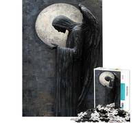 1000 Piece Jigsaw Puzzle for Teenagers Angel of Darkness Jigsaw for Adults Brain Teaser Game A Work of Art Christmas Birthday Gifts (Size 50x75cm)
