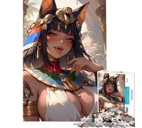 1000 Piece Jigsaw Puzzle for Teenagers Anime Cleopatra Fun Activities at Home Precision Cutting Relax Games for 14+ Puzzle Game Offered (38x26cm)